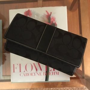 Coach wallet with checkbook